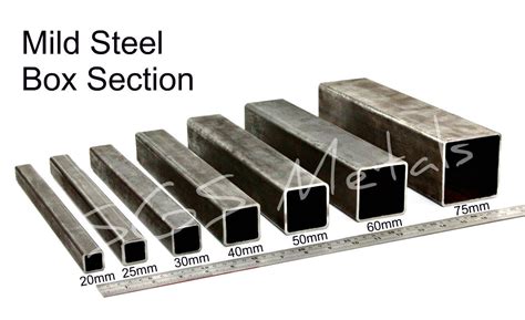 steel box section sizes|box section size chart.